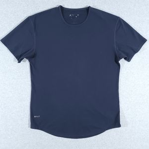 BYLT Drop Cut S/S Lux Shirt Mens Size Large Blue Short Sleeve Premium Basics
